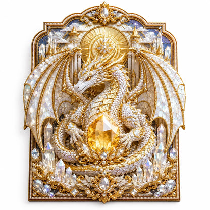 🐉 3D Layered Dragon Diamond Painting Kit, 5 Styles Fantasy Crystal Pearl Drill DIY Art Decor 25×30cm