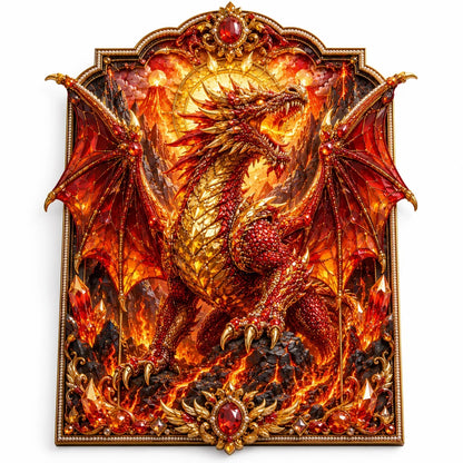 🐉 3D Layered Dragon Diamond Painting Kit, 5 Styles Fantasy Crystal Pearl Drill DIY Art Decor 25×30cm