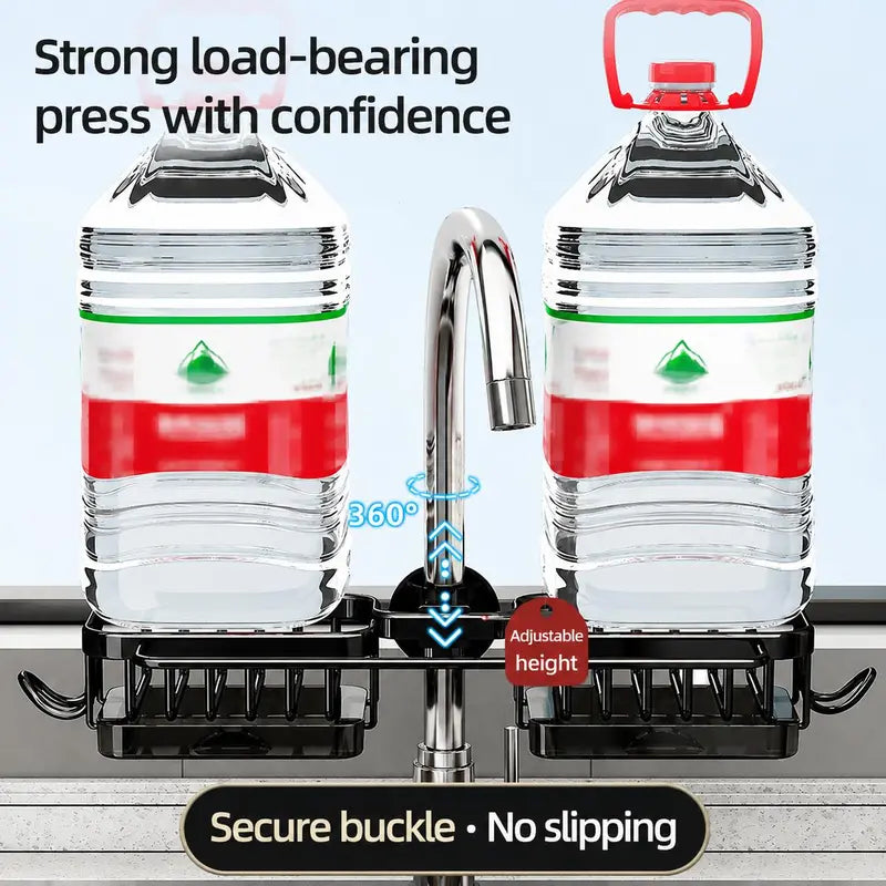 💦Sink Organizer Rack,Hanging Faucet Drain Rack