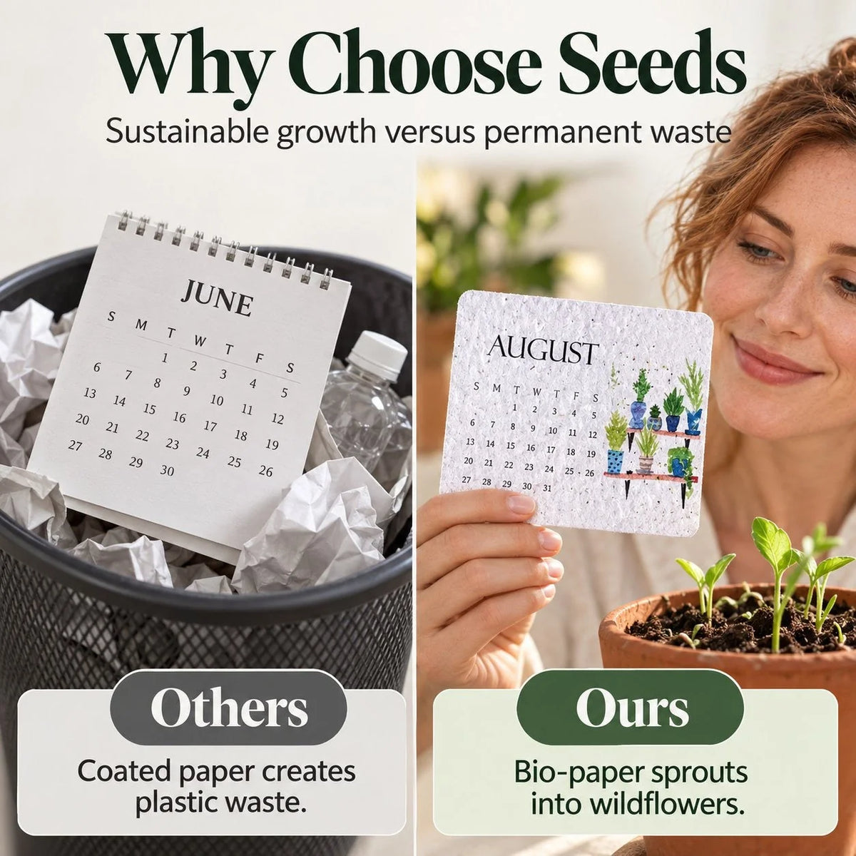 ✨🏆Early Holiday Sale 49% OFF🌱Eco-Friendly Plantable “Timeless” Seed Calendar 2027