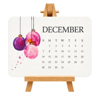🌸 Floral: Calendar + Wooden Stand
