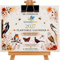 🦉 Wildlife: Calendar + Wooden Stand