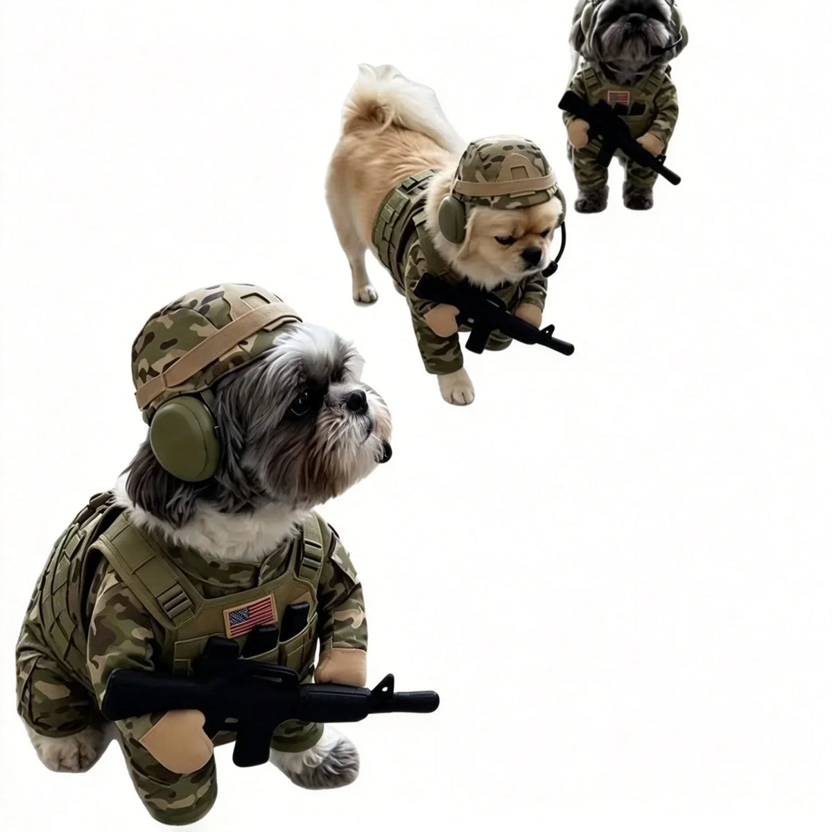 Camo Dog Soldier Costume