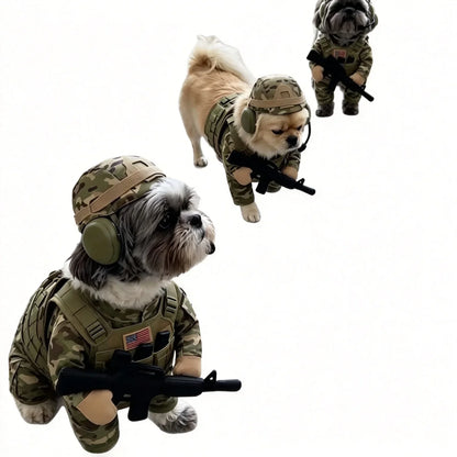 Camo Dog Soldier Costume