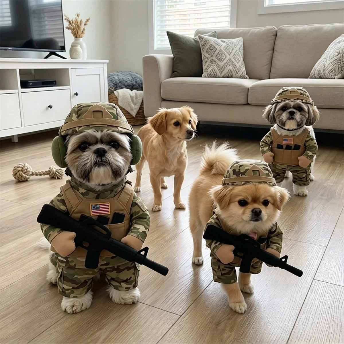 Camo Dog Soldier Costume