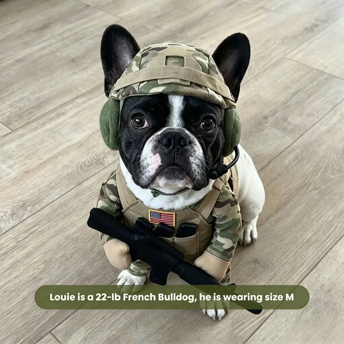 Camo Dog Soldier Costume