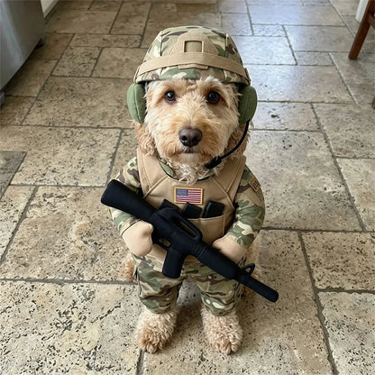 Camo Dog Soldier Costume