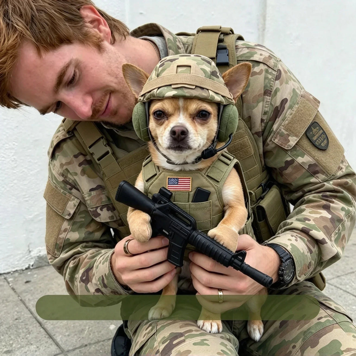 Camo Dog Soldier Costume