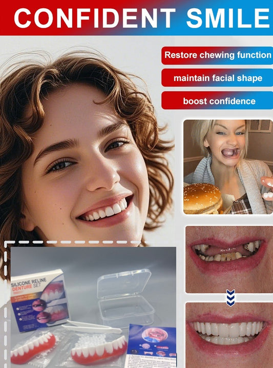 【EASY DENTURE™】The latest research and development from a top dental university, the third generation of silicone braces😁
