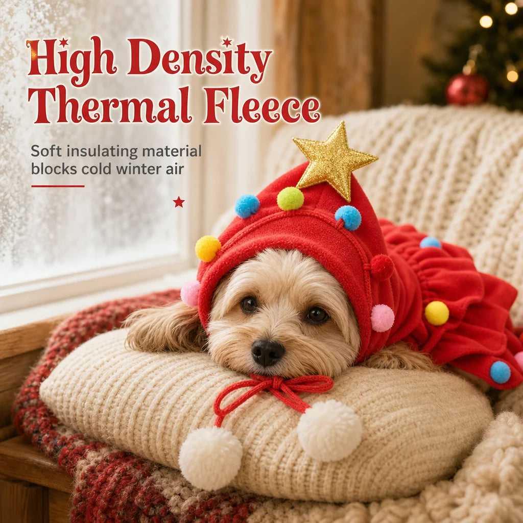 📢📢50% OFF !! ⏰Christmas Tree Pet Cape Cloak for Cats & Dogs