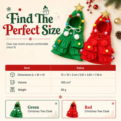 📢📢50% OFF !! ⏰Christmas Tree Pet Cape Cloak for Cats & Dogs