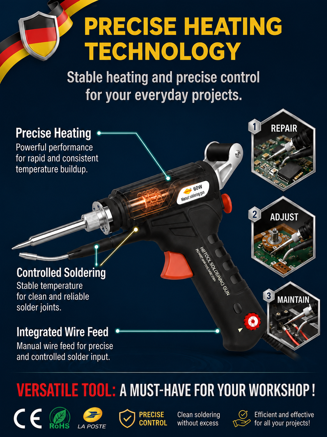 🛠️Stop paying $500 for handy repairs!🔥 Weld like a pro in 2 seconds with this military-grade tool.