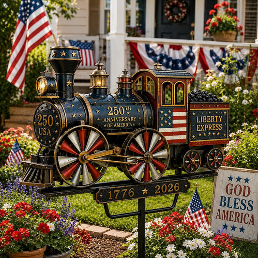 🚂🚂🚂🔥Limited time 55% OFF🔥🚂USA 250 “Liberty Express” Train Garden Wind Spinner