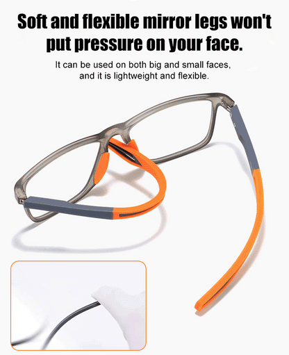 🌷Ultra-light and comfortable anti-blue light presbyopia glasses🍄Finally, readers that don't leave red marks or pinch your nose. 💧