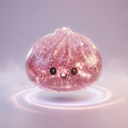 Cute Glitter Dumpling Squishy
