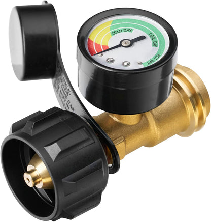 All-in-One Propane Tank Gauge | QCC1 Universal Fit for Grills, RVs & Outdoor Heaters🛻