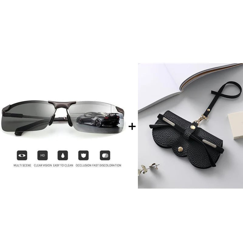 🥳2026 HOT SALE🥳💞50K+ SOLD!🕶️🌦️ Upgraded Photochromic Lenses 50% OFF! Anti-glare polarization meets smart light adaptation. A stylish, intelligent choice for your eyes. 💎😎