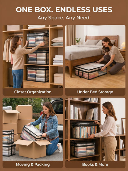 🏆 Award-Winning 29L Clear Storage Bag: Military-Grade Protection • 100% Dust-Proof • Save 50% Space • 30-Day Money Back Guarantee • Get 2 Free Today! 🚚
