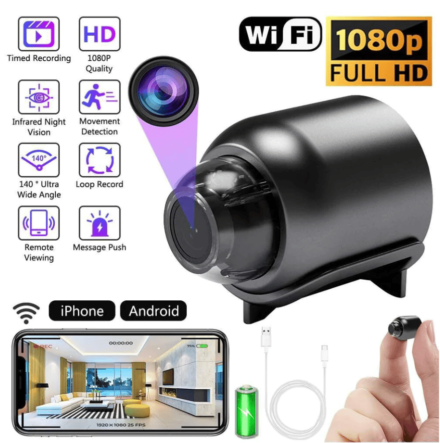 🔥Hot Sale 49% OFF -Mini WiFi 4K Camera( X5-30W Battery Model)