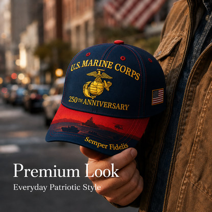 🔥 Father’s Day Sale - ❤️  250th Anniversary Commemorative Embroidered Cap