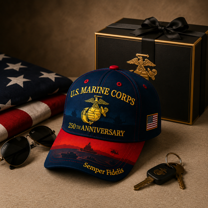 🔥 Father’s Day Sale - ❤️  250th Anniversary Commemorative Embroidered Cap