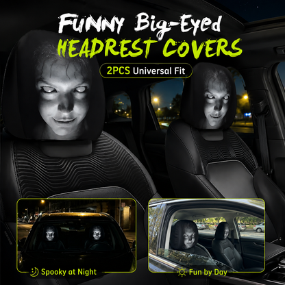 😆 Funny Cartoon Car Headrest Covers🚗