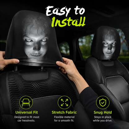 😆 Funny Cartoon Car Headrest Covers🚗