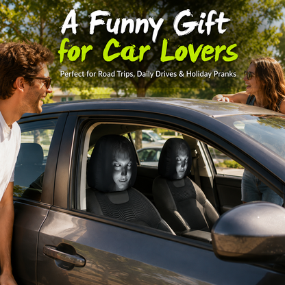 😆 Funny Cartoon Car Headrest Covers🚗