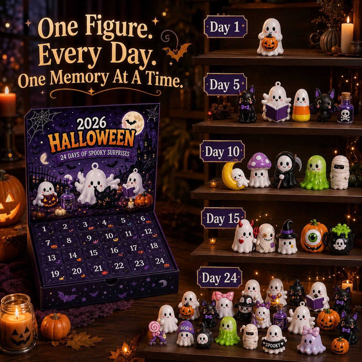 🔥Limited 50% OFF👻Spooky Countdown™ 🕯️|🎃 24 Days of Halloween Surprises👻One Surprise a Day.🔥 Endless Halloween Fun.🌟