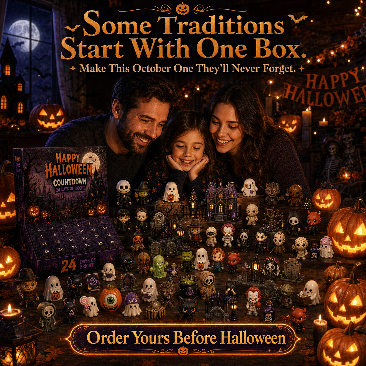 🔥Limited 50% OFF👻Spooky Countdown™ 🕯️|🎃 24 Days of Halloween Surprises👻One Surprise a Day.🔥 Endless Halloween Fun.🌟