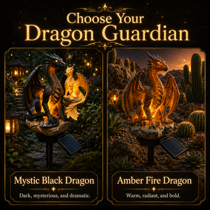 🔥 Limited 50% OFF Today!⚡Solar Dragon Garden Light 🔥– 🎁Magical Outdoor Dragon Statue Decor⭐