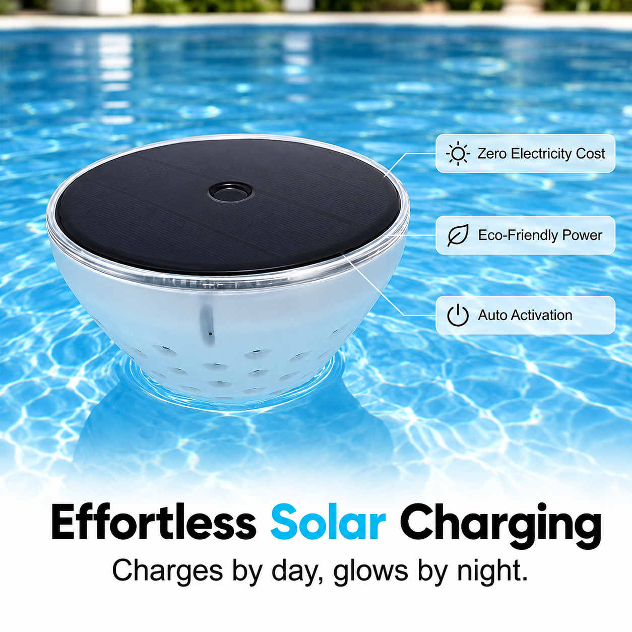 🎁 2026 Summer Hot Sale – 50% OFF 💦 Solar Floating Pool Light with Colorful Fish Projection