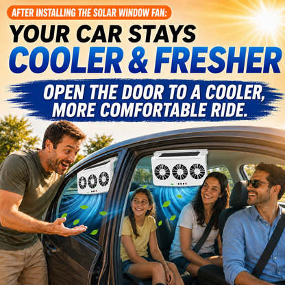 🔥Last Day 50% OFF☀️New Solar-Powered Car Ventilation Fan🔥🏆Ultimate Car Cooling Gadget🏆 CAR✨Electric fan
