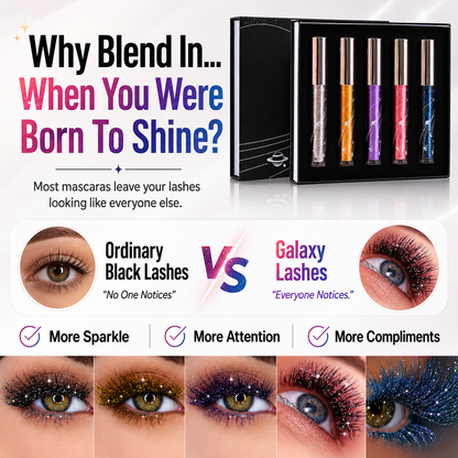🔥Last Day 50% OFF🌈Sparkling 5-Color Glitter Mascara Gift Set🌈✨Mascara✨