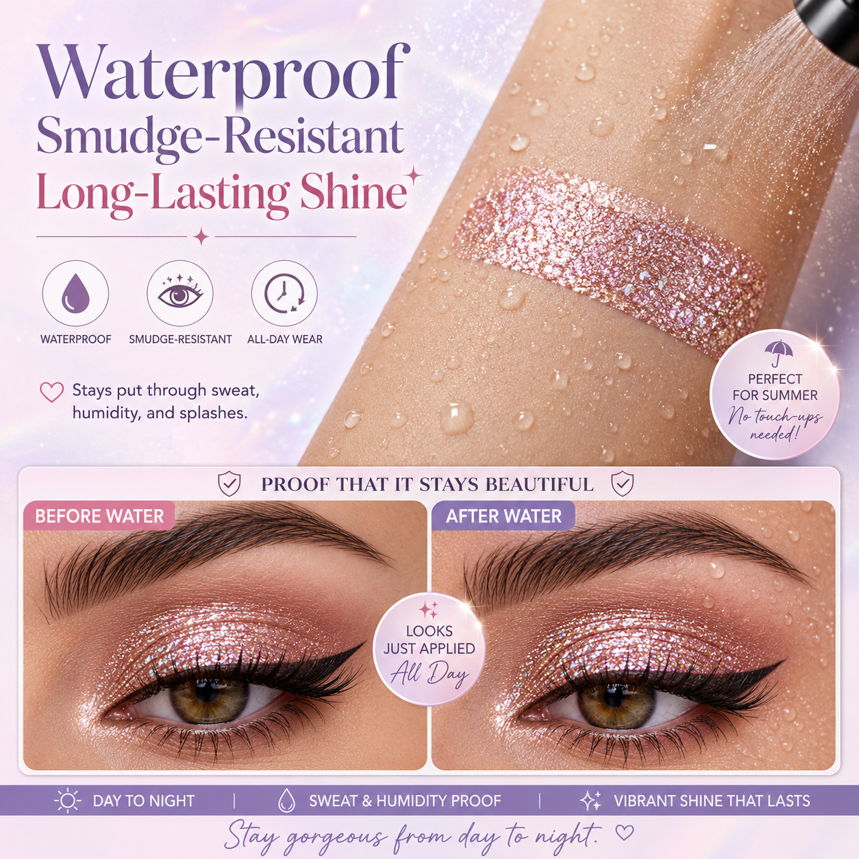 🔥Last Day 50% OFF🌈Multi-Chrome Liquid Glitter Eyeshadow ⭐Eyeshadow🌊Fangshui✨Multi-Chrome🔥