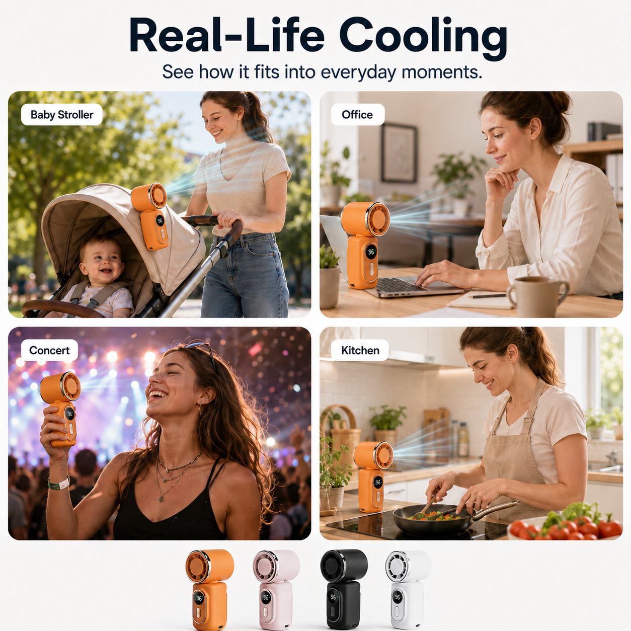 🔥Last Day 50% OFF💦 Clip-On Cooling Fan — Instant Breeze Anywhere This Summer✨