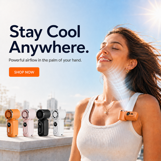 🔥Last Day 50% OFF💦 Clip-On Cooling Fan — Instant Breeze Anywhere This Summer✨