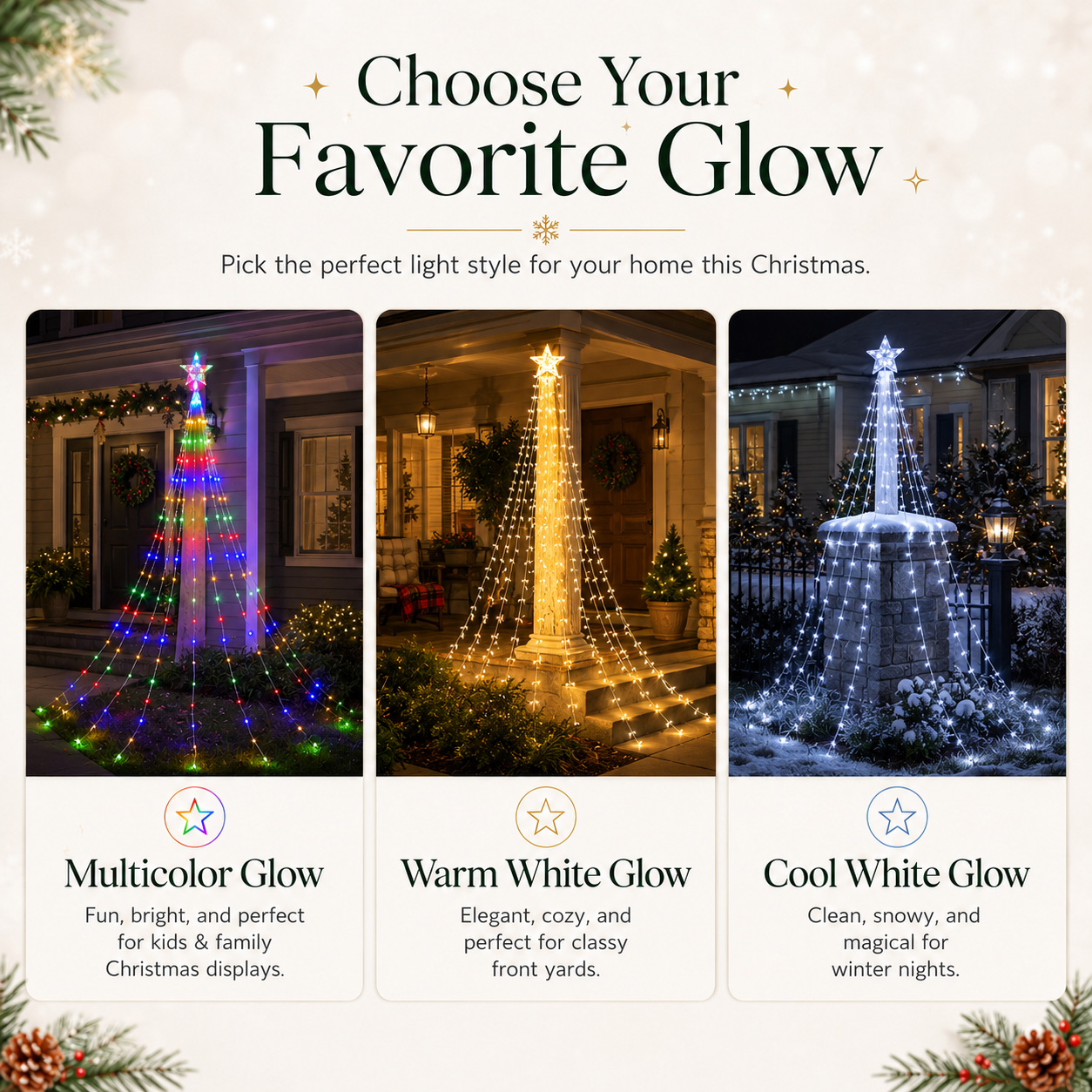🔥Last Day 50% OFF✨ Outdoor Star Tree String Lights🌟 – 🌈Turn Your Yard Into A Magical Light Show🔥