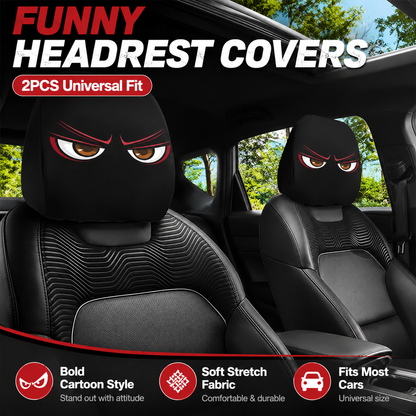 😆 Funny Cartoon Car Headrest Covers🚗