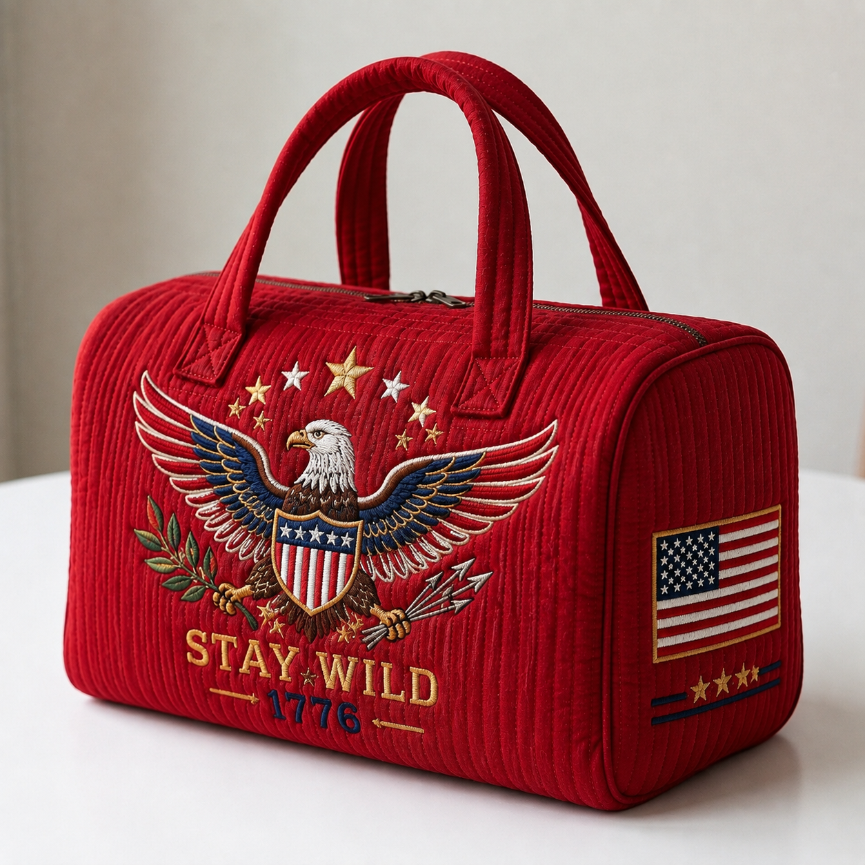🦅 Carry Your Military Pride Everywhere — Classic American-Style Travel Bag
