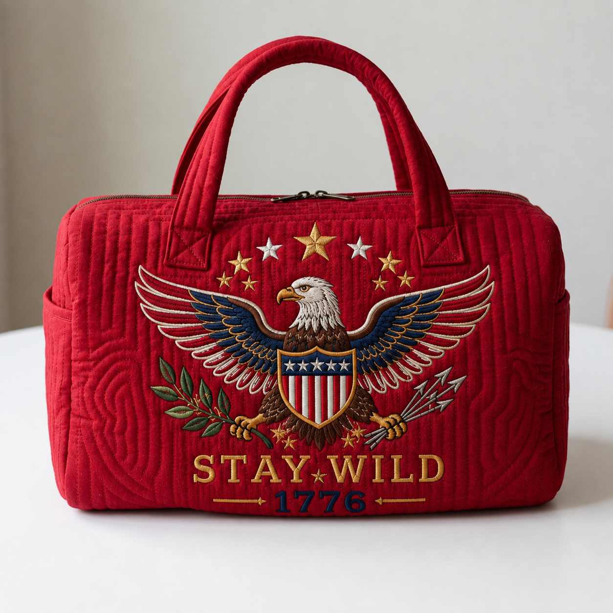 🦅 Carry Your Military Pride Everywhere — Classic American-Style Travel Bag