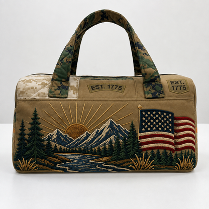 🦅 Carry Your Military Pride Everywhere — Classic American-Style Travel Bag