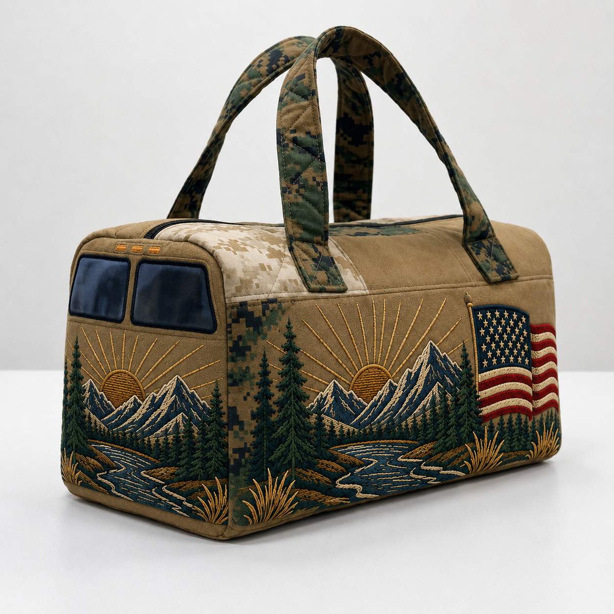 🦅 Carry Your Military Pride Everywhere — Classic American-Style Travel Bag