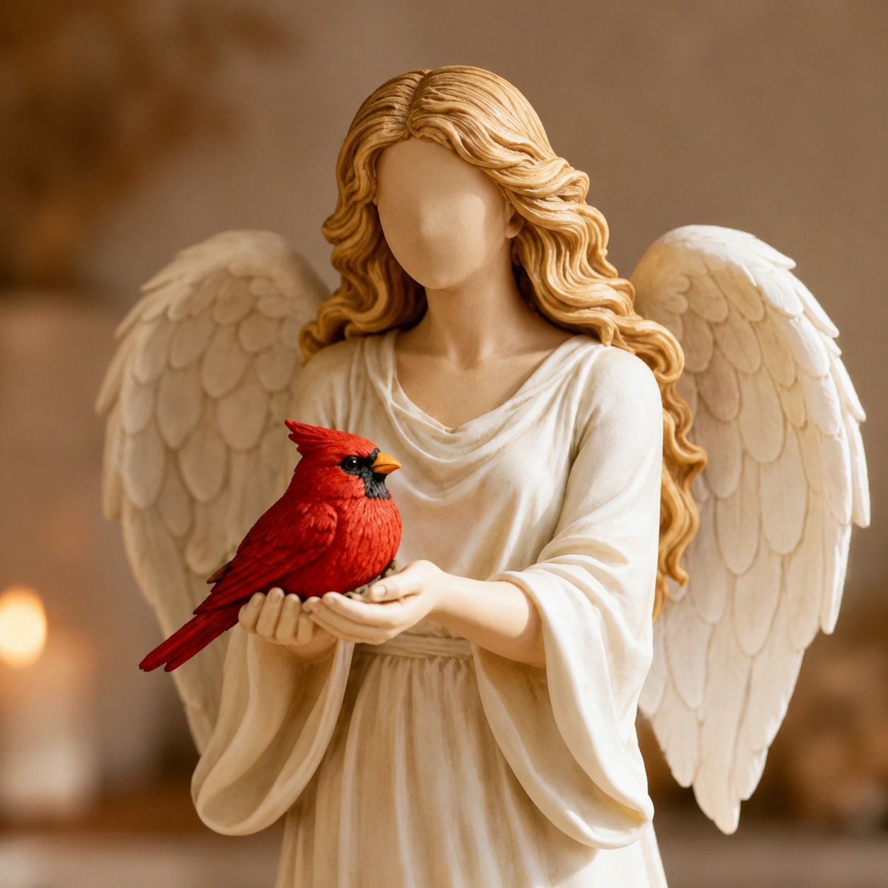 🐦🪽Statue The Redbird And The Angel