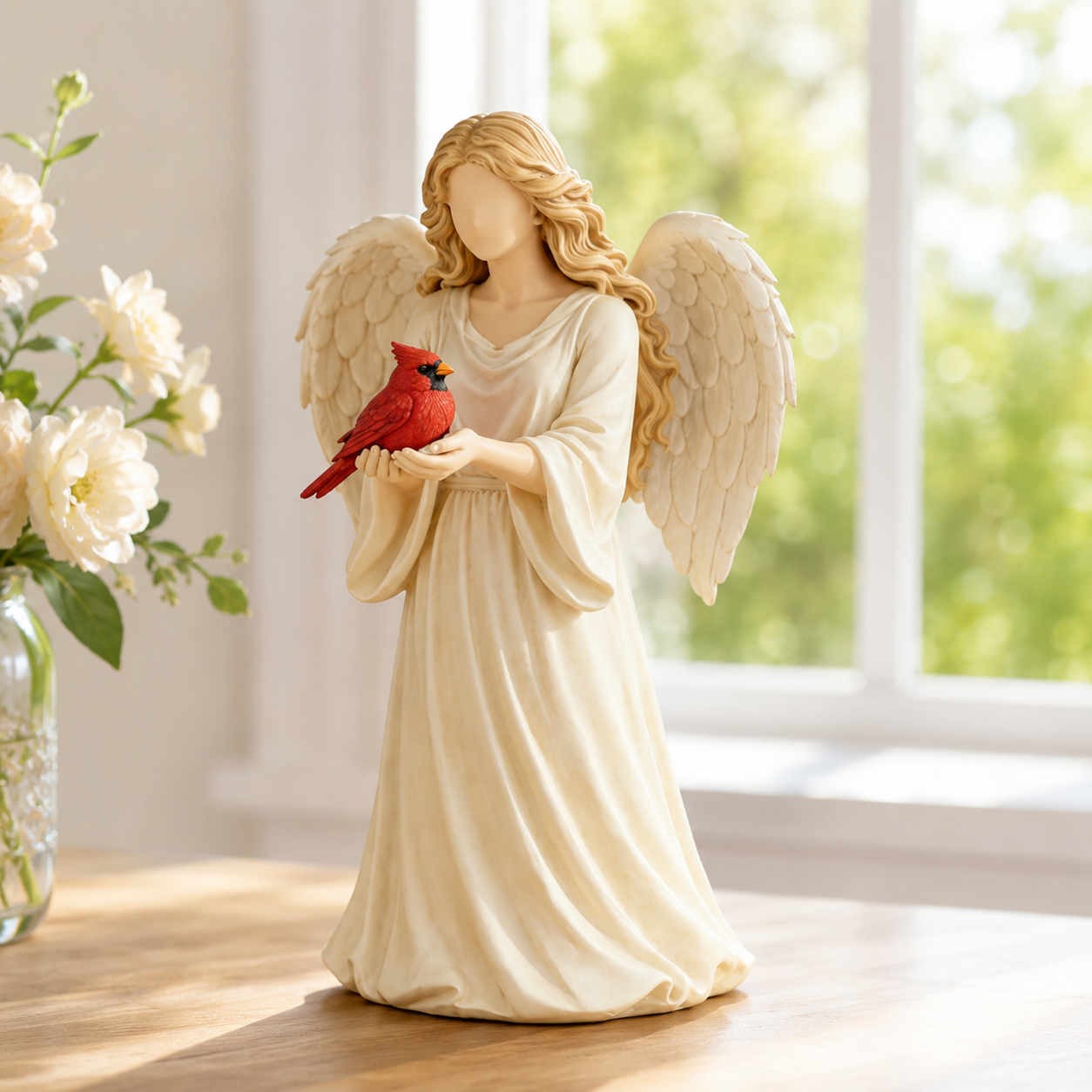 🐦🪽Statue The Redbird And The Angel