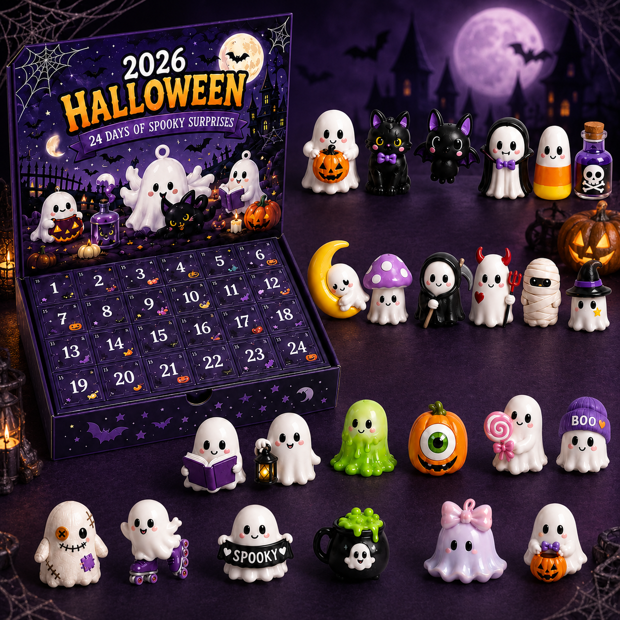 🔥Limited 50% OFF👻Spooky Countdown™ 🕯️|🎃 24 Days of Halloween Surprises👻One Surprise a Day.🔥 Endless Halloween Fun.🌟