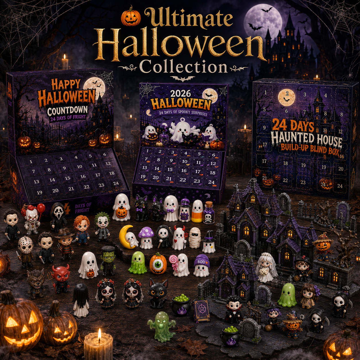 🔥Limited 50% OFF👻Spooky Countdown™ 🕯️|🎃 24 Days of Halloween Surprises👻One Surprise a Day.🔥 Endless Halloween Fun.🌟