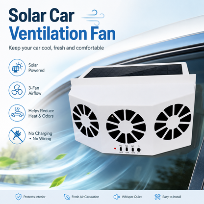 🔥Last Day 50% OFF☀️New Solar-Powered Car Ventilation Fan🔥🏆Ultimate Car Cooling Gadget🏆 CAR✨Electric fan