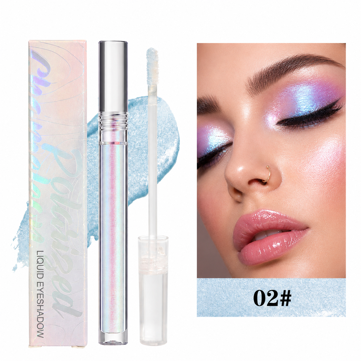 🔥Last Day 50% OFF🌈Multi-Chrome Liquid Glitter Eyeshadow ⭐Eyeshadow🌊Fangshui✨Multi-Chrome🔥