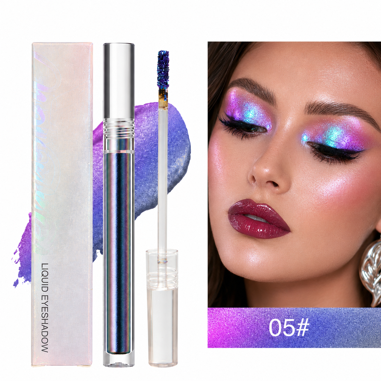 🔥Last Day 50% OFF🌈Multi-Chrome Liquid Glitter Eyeshadow ⭐Eyeshadow🌊Fangshui✨Multi-Chrome🔥
